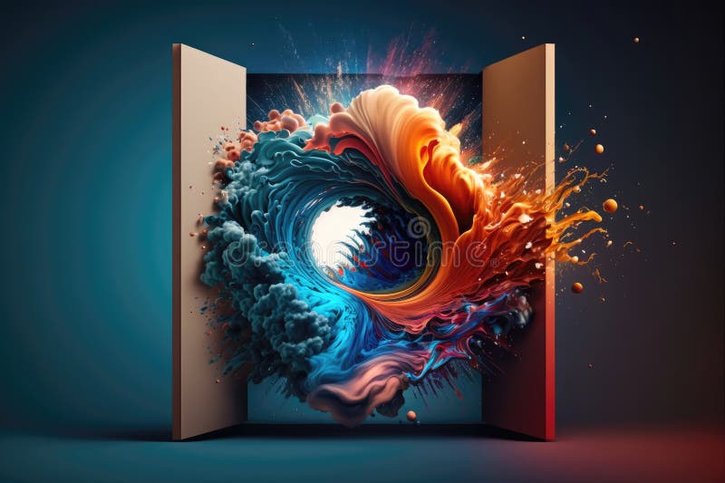 Thepplication is Vibrant Dynamic Gateway To End. Generative AI Stock ...