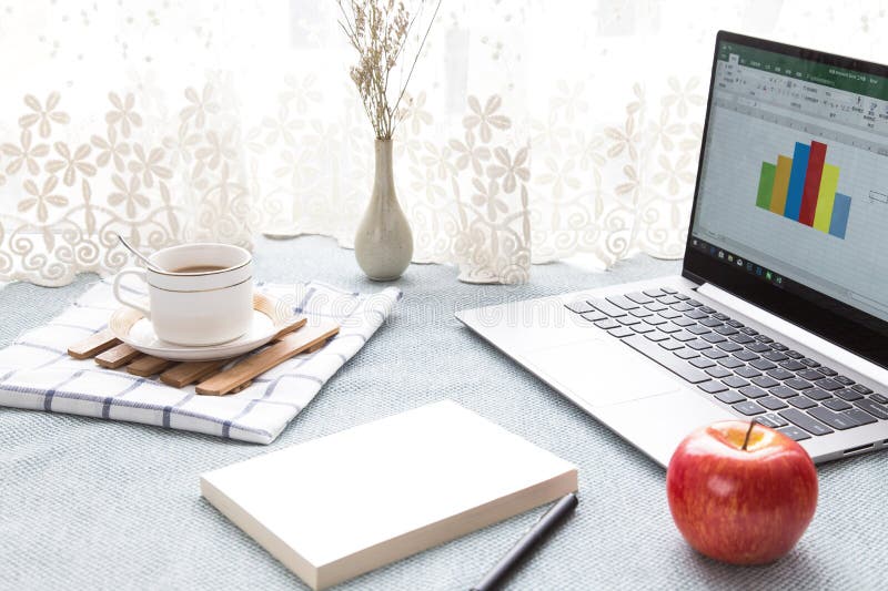 There are All Kinds of Office and daily Necessities on the Desk Stock