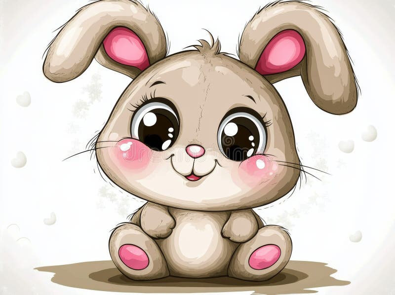 There is an image of a white rabbit with orange ears that is sitting, and a white rabbit with orange ears is sitting stock photo