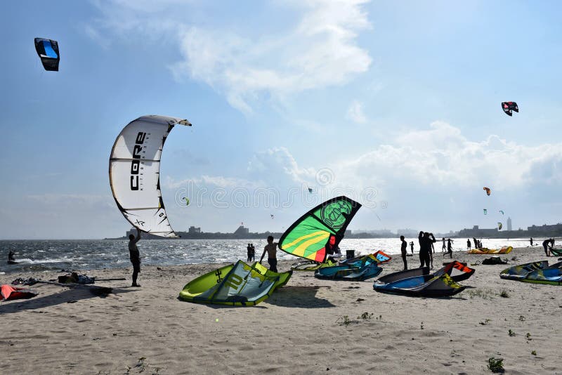 Plumb beach new york city getaway sport activity. There is Plumb beach in Getaway National Park , which is nearby Belt Pkwy east of New York city , to the east royalty free stock photos Plumb beach new york city getaway sport activity. There is Plumb beach in Getaway National Park , which is nearby Belt Pkwy east of New York city , to the east royalty free stock photos