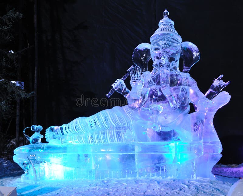 There s No Place Like Om Ice Sculpture