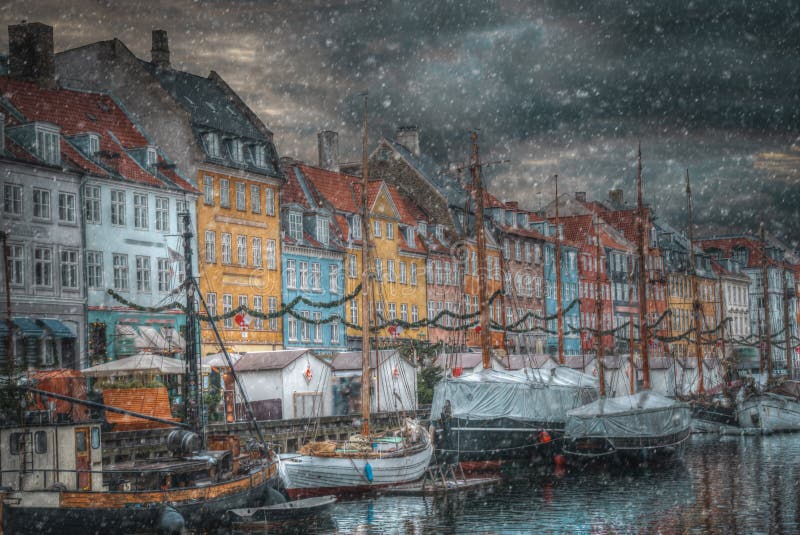 Nyhavn is the old harbor of Copenhagen