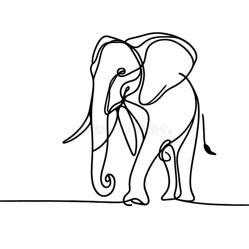There is a White Background with an Abstract Line Drawing of an