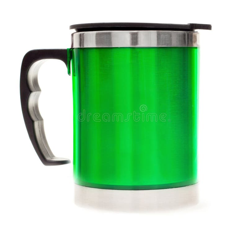 Thermal cup stock image. Image of chrome, metal, insulate 272091643