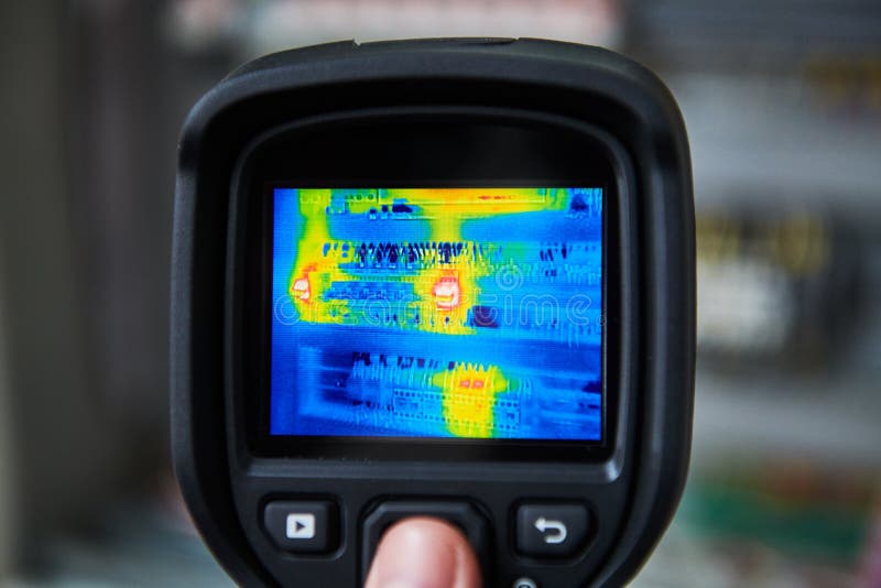 Thermal Imaging Inspection of Electrical Equipment Stock Image Image