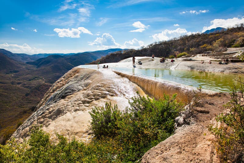 Hierve El Agua Hot Springs In The Highlands Of Oaxaca Editorial ...