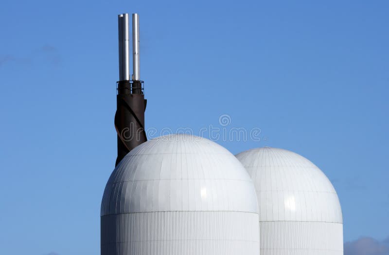 Thermal power station stock image. Image of architecture - 4543111