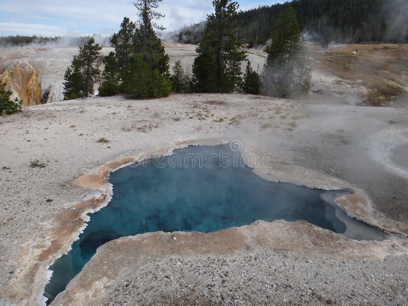Thermals in Yellowstone 5 stock photo. Image of famous 39194428