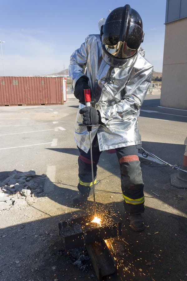 Thermic lance stock photo. Image of tool, heat, flame - 34440674