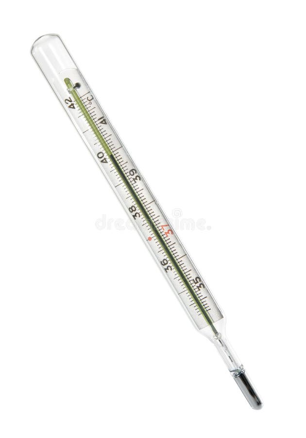Thermometer it is isolated on a white background