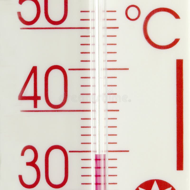 Thermometer on a white background