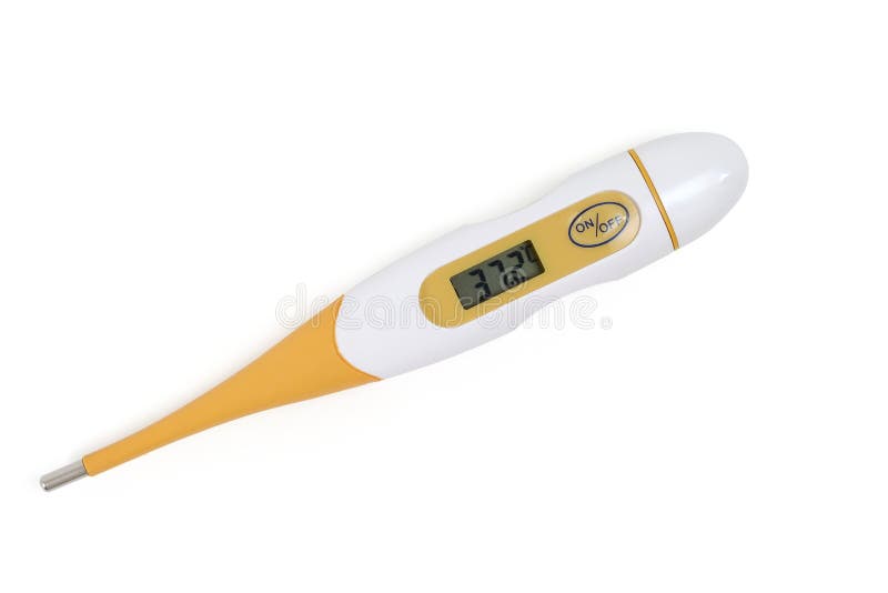 Digital thermometer with clipping path