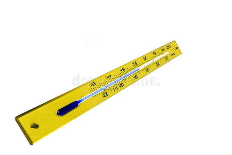 Thermometer on a white background