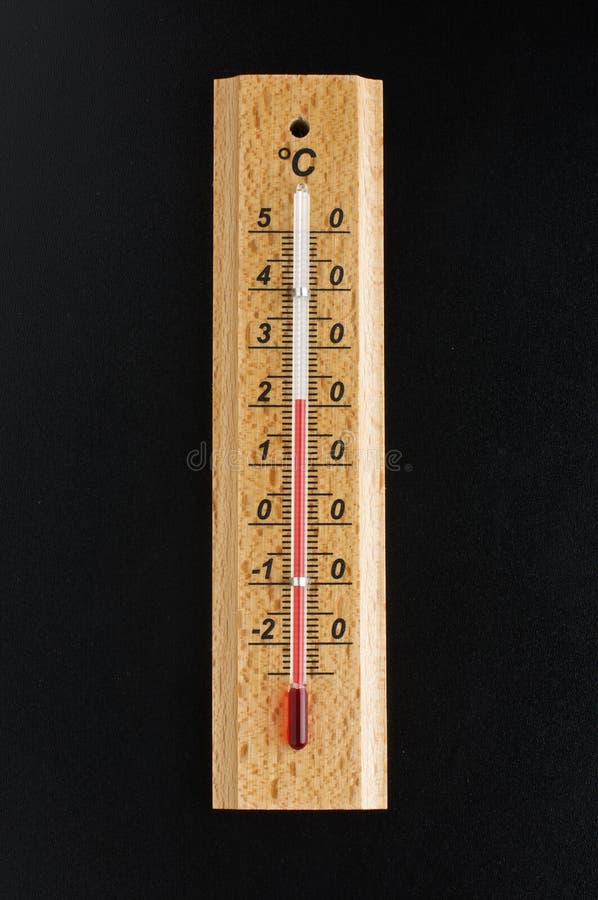 Old room thermometer stock image. Image of celsius, indoors - 100588513