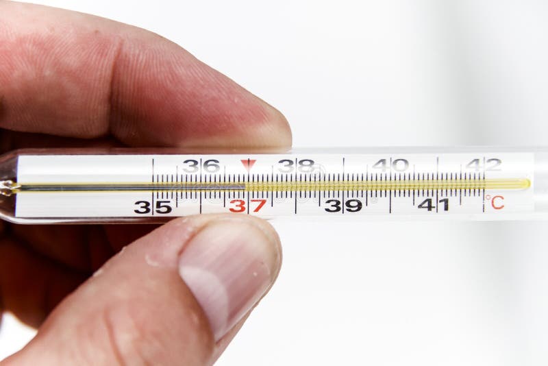 Artificial Body Temperature 36 7 C Thermometer for Body Temperature Stock Image - Image of healthcare