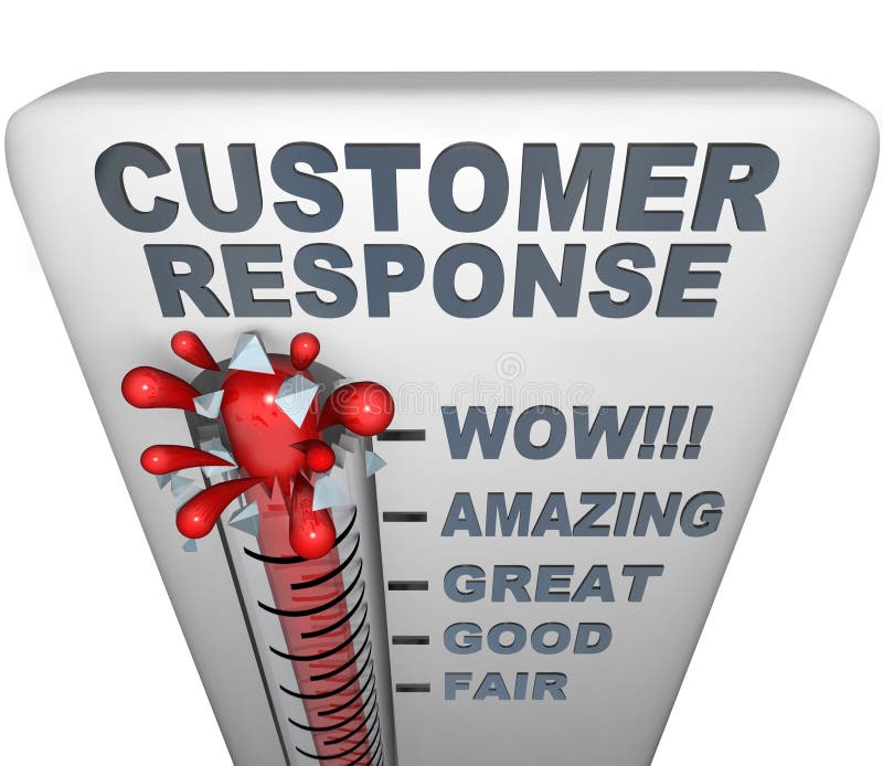 Thermometer - Customer Response royalty free illustration