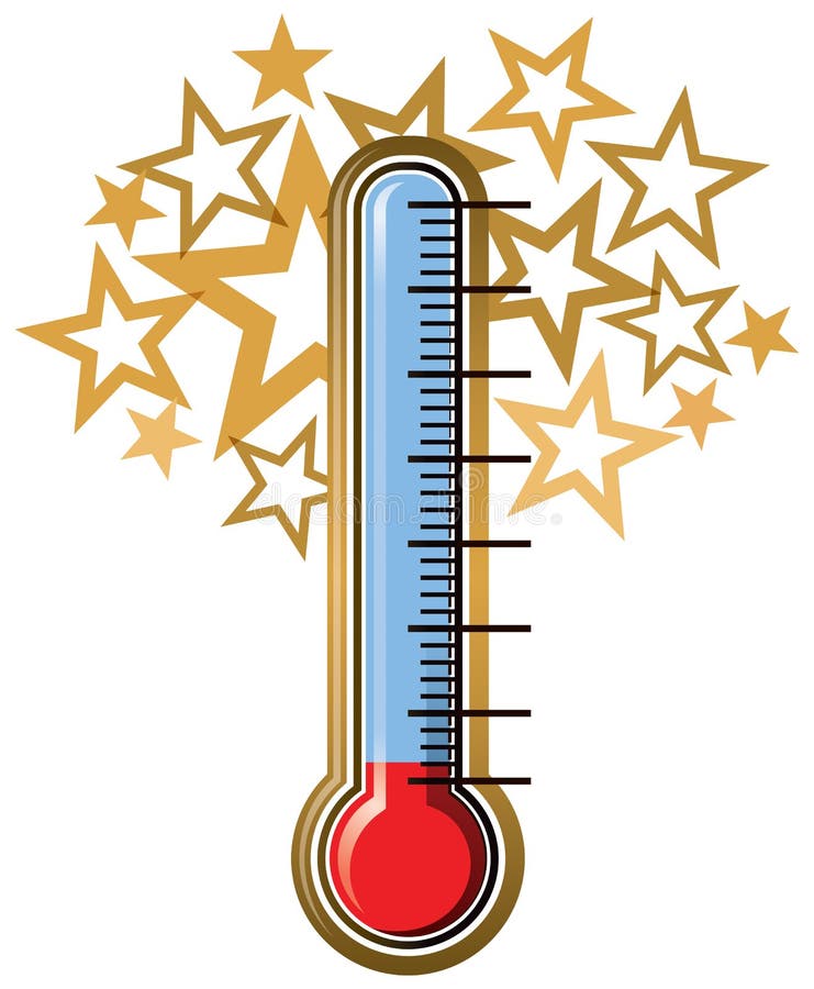 Percentage thermometer temperature thermometers Vector Image