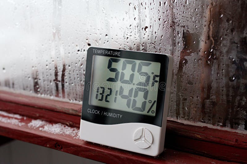 Thermometer and Hygrometer of Electronic To Control Temperature and Humidity. Humidity Indicator