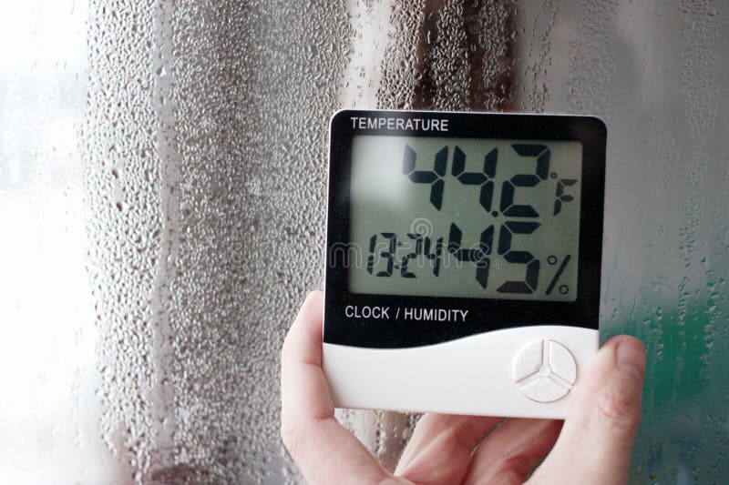 Thermometer and Hygrometer of Electronic To Control Temperature and Humidity. Humidity Indicator