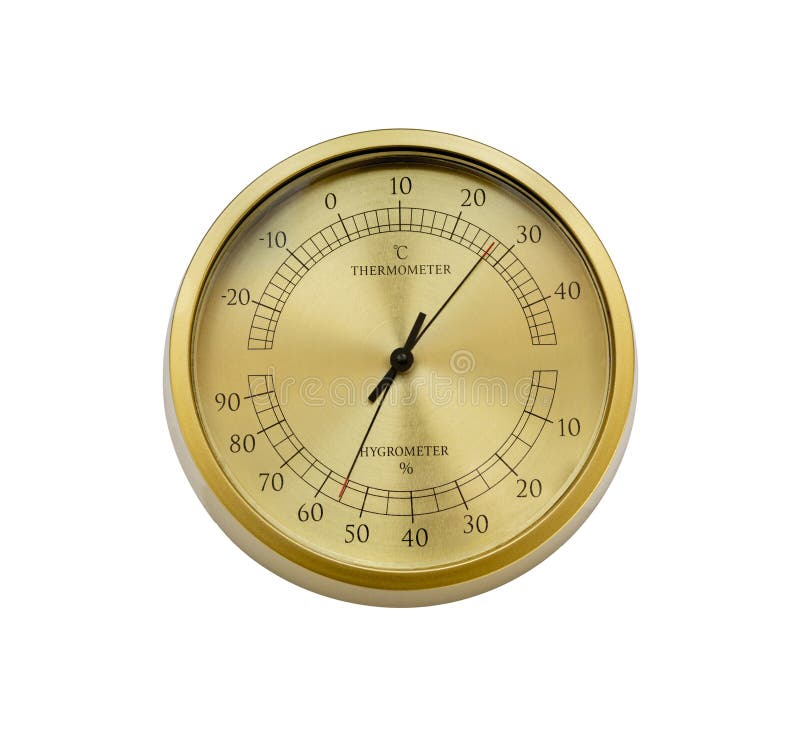 Humidity Measurements. Needle Instruments Hygrometer Closeup