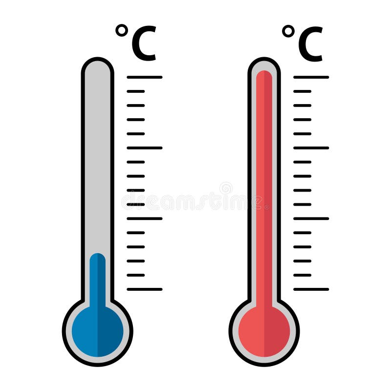 Thermometer icon. Goal flat vector illustration on isolated background