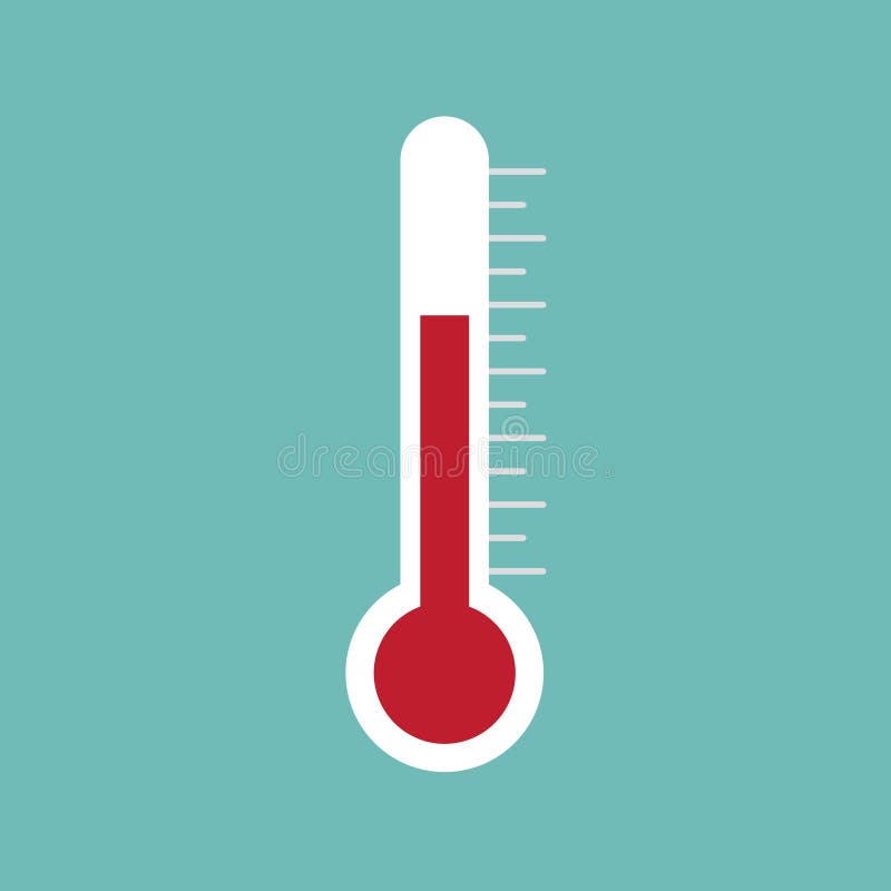 Outdoor thermometer icon cartoon style Royalty Free Vector