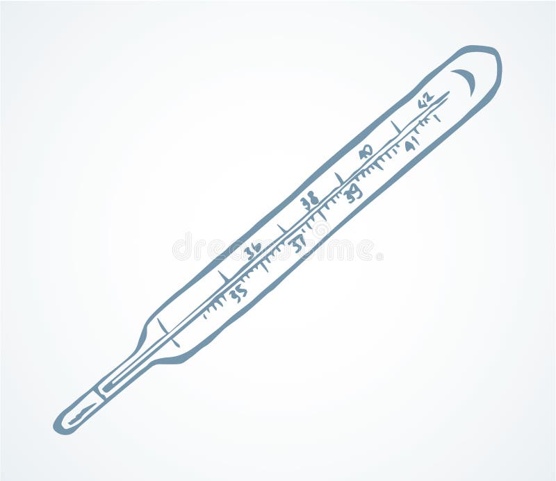 Share 142+ clinical thermometer drawing latest