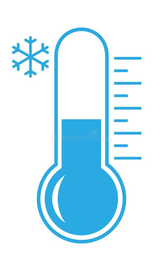 Thermometer Mit Niedriger Temperatur Vektor Abbildung Illustration Von Kalt Luft 150808479