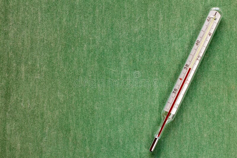 Thermometer Showing High Body Temperature Stock Photo Image of
