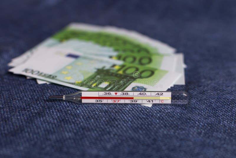 Thermometer, Temperature 39, Expensive Treatment Stock Photo Image of