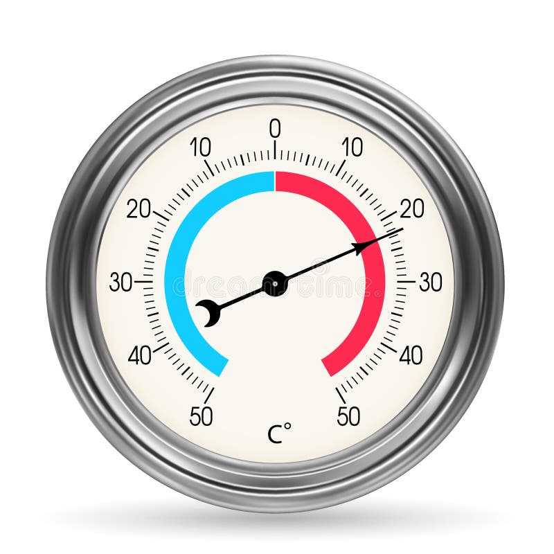 Industrial Thermometer With Round Analog Dial With Arabic Numerals Stock  Photo, Picture and Royalty Free Image. Image 15149549.