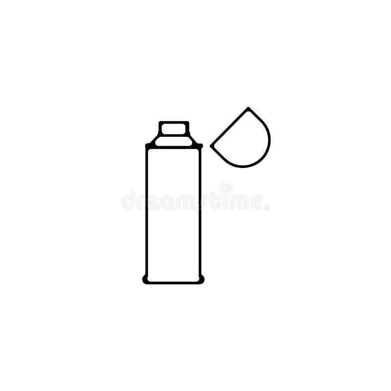 Thermos Bottle Line Icon. Thermos Bottle Linear Outline Icon Stock