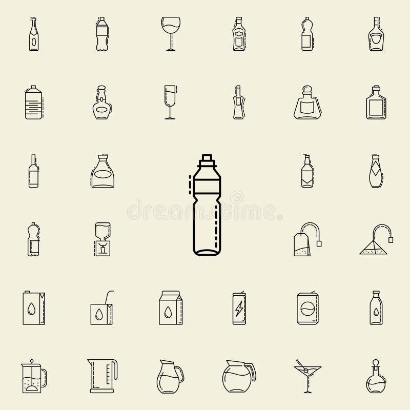 Thermos, Cup Icon. Simple Line, Outline Vector Elements of Camping Icons  for Ui and Ux, Website or Mobile Application Stock Illustration -  Illustration of steel, water: 186058625