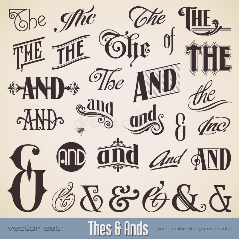 Thes e Ands illustrazione vettoriale