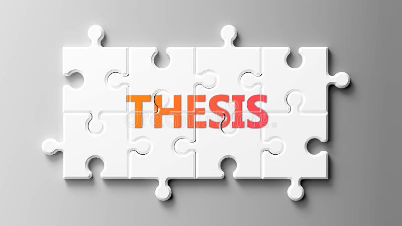 Thesis Complex Like a Puzzle - Pictured As Word Thesis on a ...