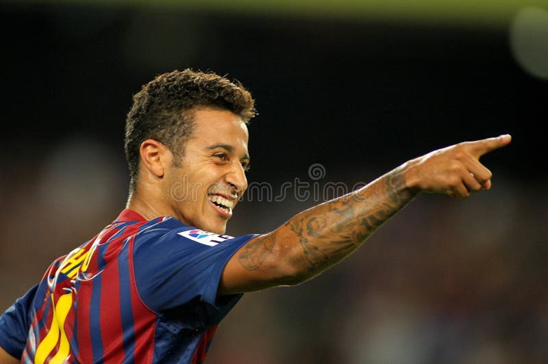 Thiago Alcantara De Barcelona Imagen editorial - Imagen de jugador ...