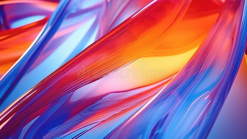 Thick dense viscous provocative sticky flowing liquid texture abstract background. Vibrant colorful curve dynamic fluid for wallpaper presentations, websites, social media. Trendy graphic design.. AI generated