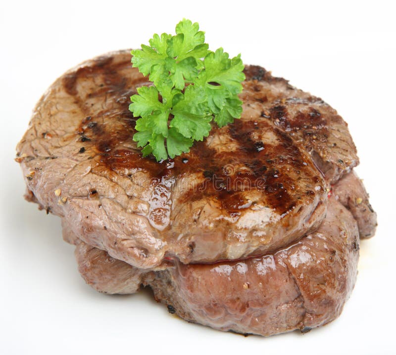 Thick Fillet Steak stock photos