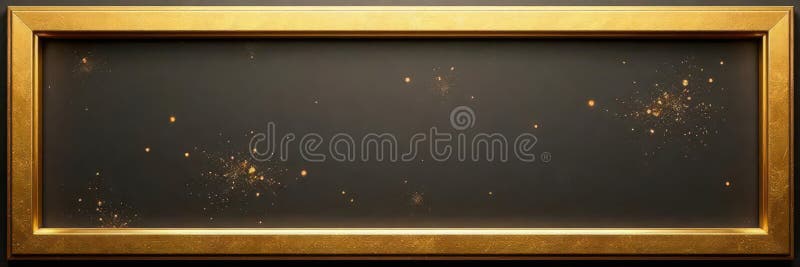 Thick gold rectangle frame with subtle texture , elegant, award vector illustration