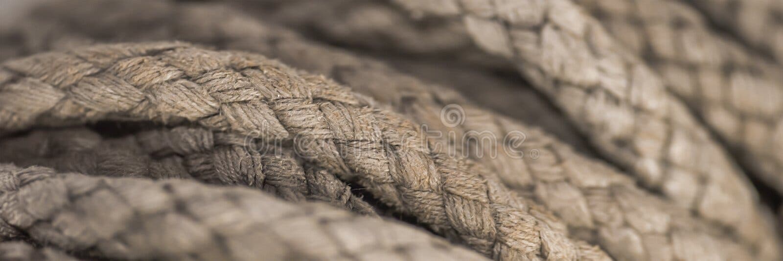 Thick Rope Close Texture Weaving Unusual Background Vignette Stock