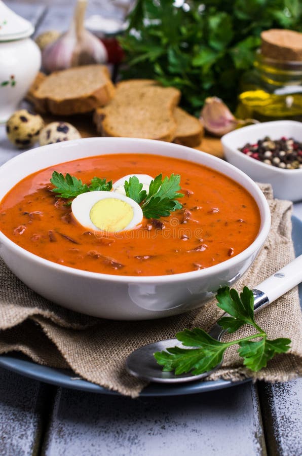 Thick Vegetable Soup with Cream Stock Image Image of healthy