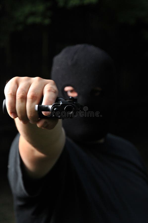 thief stock photo gun thief stock photo gun