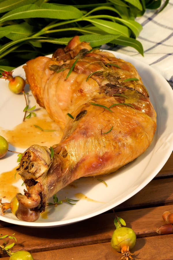Hands Cutting Roast Capon Turkey,chicken on the Kitchen Table Stock Image Image of baking