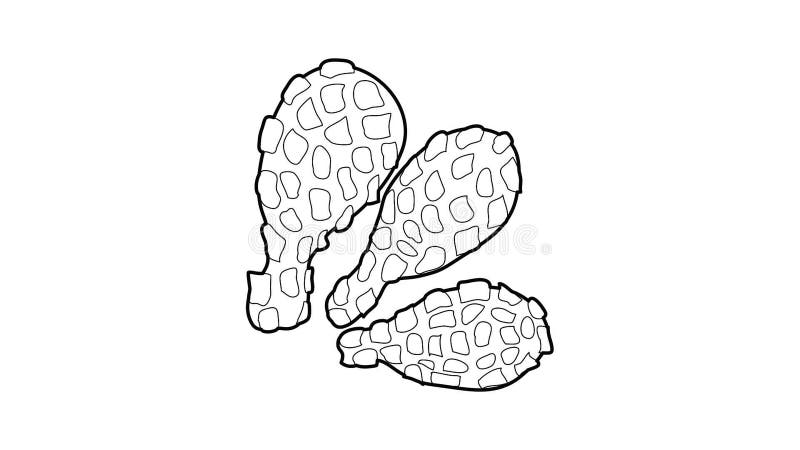 Thighs icon animation stock illustration