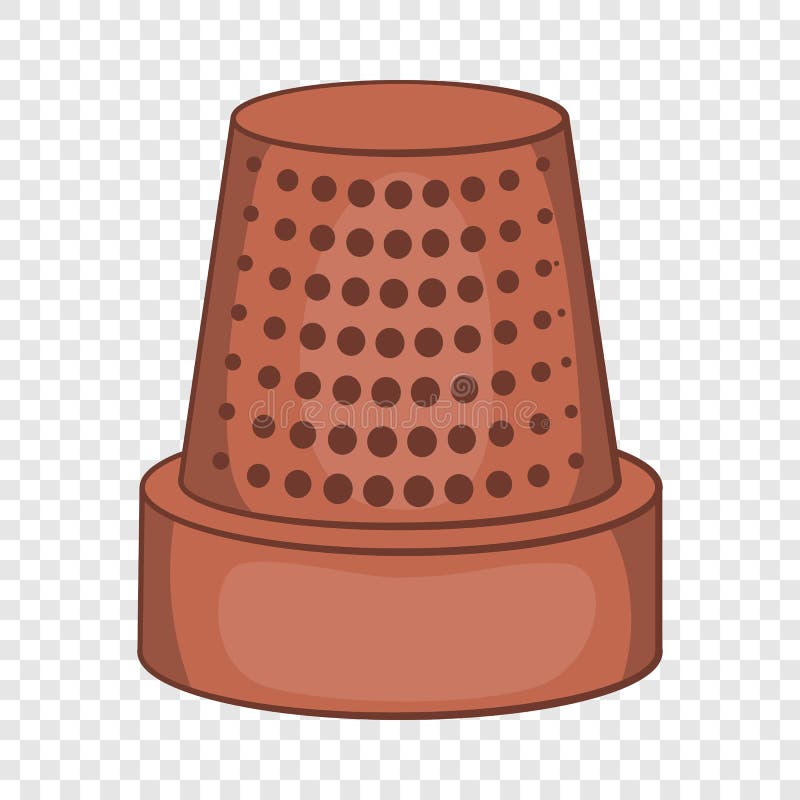 Thimble Icon, Cartoon Style Stock Vector Illustration of capped