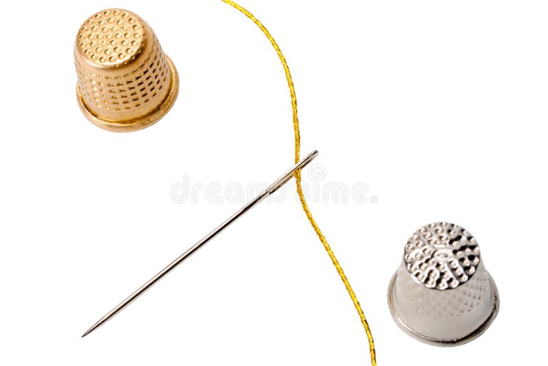 Thimble needle stock image. Image of dress, fiber, protect 25146461
