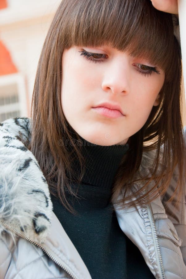 Thin girl stock image. Image of modern, girl, hair, female 9150911