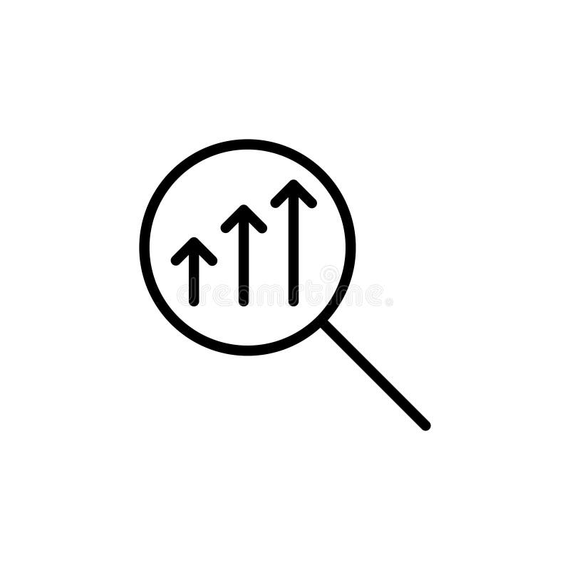 Thin line data analysis icon. vector illustration