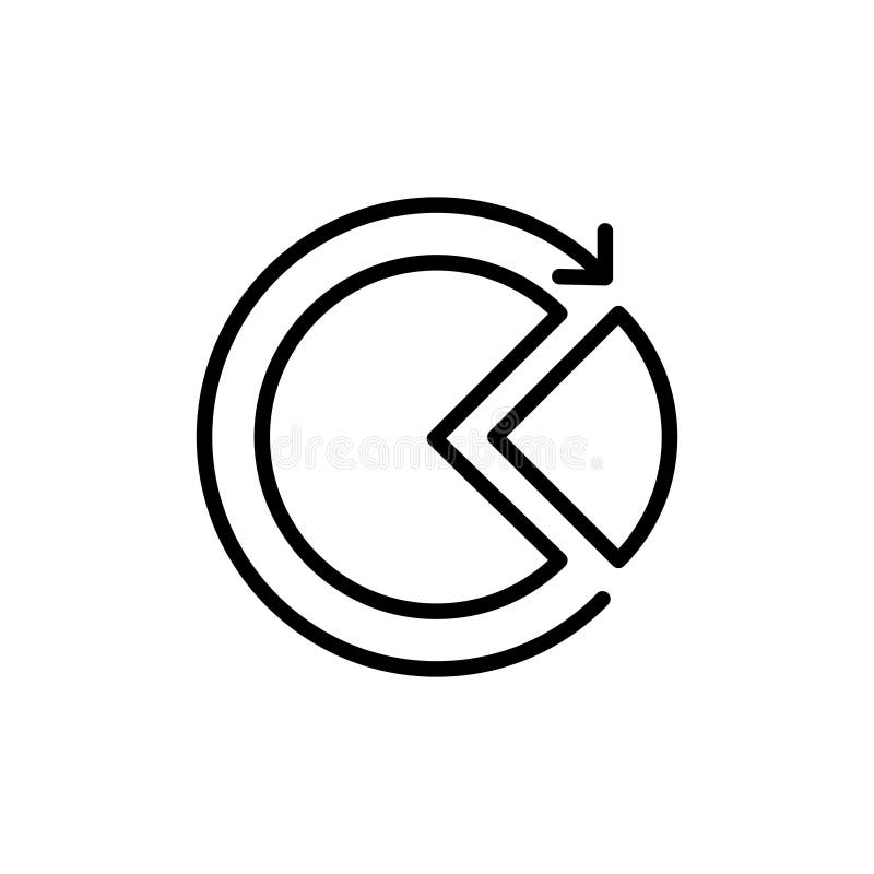 Thin line data analysis icon. royalty free illustration