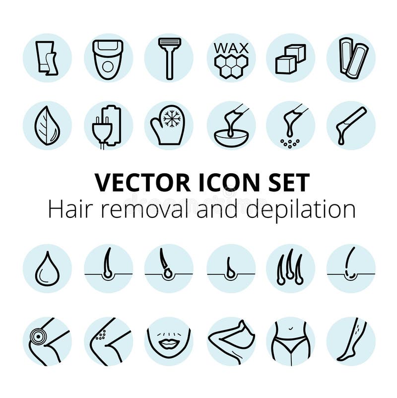 Thin Lines Web Icon Set - Depilation and Epilation. Sugaring, Waxing, Photoepilation, Hair Removing Stock Vector - Illustration of cosmetic, care: 192003315 Thin Lines Web Icon Set - Depilation and Epilation. Sugaring, Waxing, Photoepilation, Hair Removing Stock Vector - Illustration of cosmetic, care: 192003315